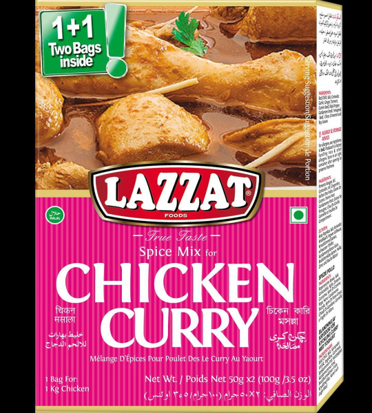 LAZZAT SPICES. ( chicken curry )