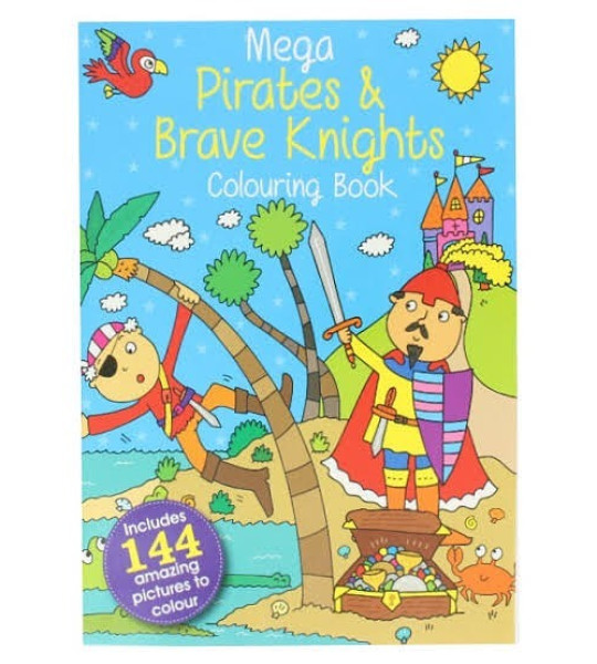 PIRATE & BRAVE KNIGHT ( coloring book )